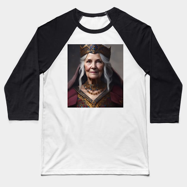 The Old Queen Baseball T-Shirt by David Kincaid Art